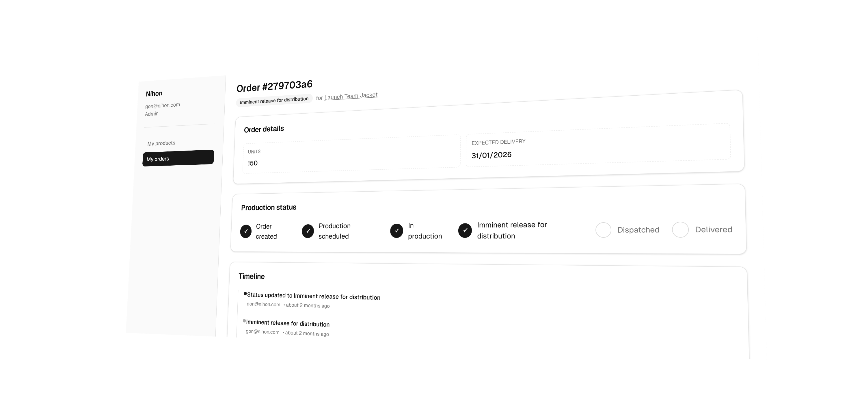 NIHON Platform Dashboard